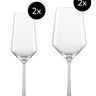 Zwiesel Glas Pure Date Night - 4 stuks geschenkset - helder en transparant - Mooier Thuis
