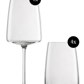Zwiesel Glas Vivid Senses Geschenkset wijnglazen en tumblers - 8 stuks