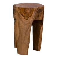 Driepootkruk van massief teak - Mooier Thuis