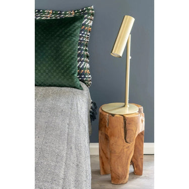 Driepootkruk van massief teak