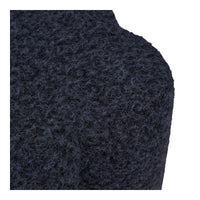 Durban Poef Bouclé Donkerblauw Ø42 cm