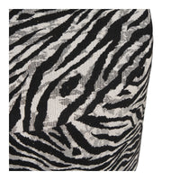 Kimberley Poef Jacquard Zebraprint Ø40 cm