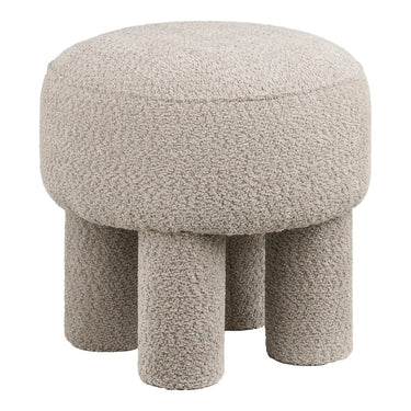 Canberra Hocker stof lichtgrijs
