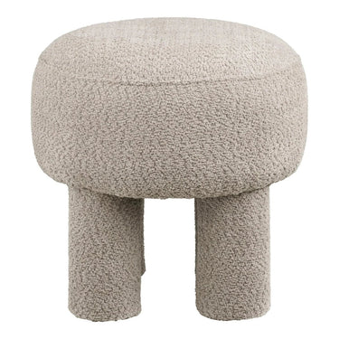 Canberra Hocker stof lichtgrijs