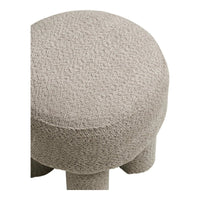 Canberra Hocker stof lichtgrijs - afbeelding 2
