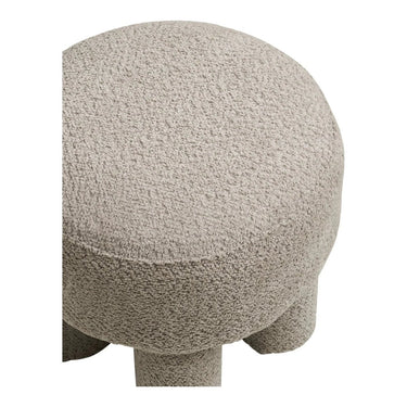 Canberra Hocker stof lichtgrijs
