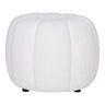 Paisley Hocker stof wit - hout - Mooier Thuis