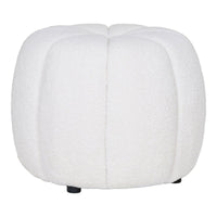 House of Nordic Paisley Hocker stof wit - Mooier Thuis
