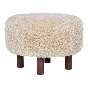 Inverness Hocker stof lichtbruin