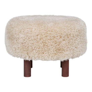 Inverness Hocker stof lichtbruin