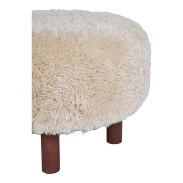 Inverness Hocker stof lichtbruin