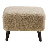 Lunaro Loungepoef Teddy Lichtbruin 54x42 cm