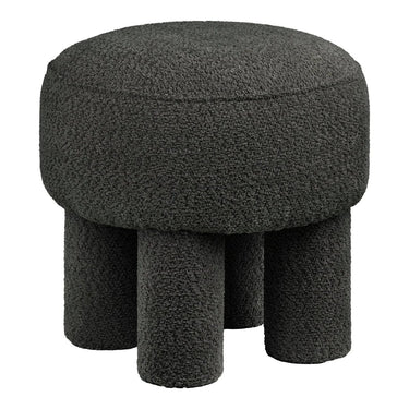 Canberra Hocker stof donkergrijs