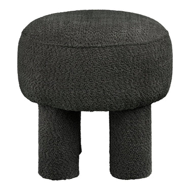 Canberra Hocker stof donkergrijs