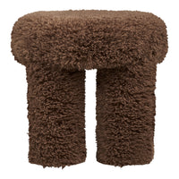 Gisborne Poef Langharige Teddy Bruin Ø42 cm