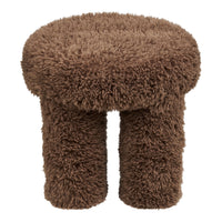 Gisborne Poef Langharige Teddy Bruin Ø42 cm