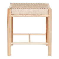 House of Nordic Abano kruk kunstleer naturel - Mooier Thuis