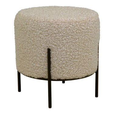 Hocker Bouclé Teddy-stof Beige