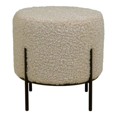 Hocker Bouclé Teddy-stof Beige