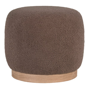 Belfort Poef Teddy Bruin met Houten Voet Ø44,5 cm