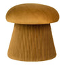 Hampton Hocker velvet oker - staal - Mooier Thuis