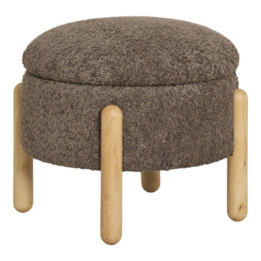 Medas Hocker bruin met opbergruimte