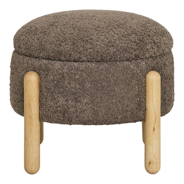 Medas Hocker bruin met opbergruimte