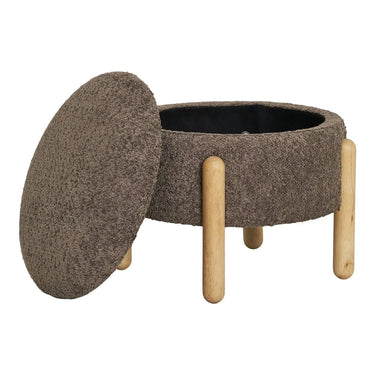 Medas Hocker bruin met opbergruimte