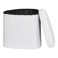 House of Nordic Medford Hocker teddy wit met opbergruimte