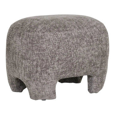 Nazare Hocker stof modern grijs