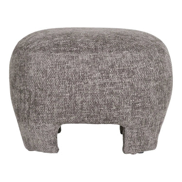 Nazare Hocker stof modern grijs