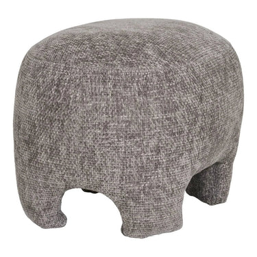 Nazare Hocker stof modern grijs