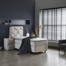 Opbergboxspring Dolcebedd Beige – 90x200 cm - velvet en metaal - Mooier Thuis