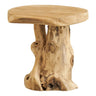 Palena Bijzettafel van teak naturel Ø40 cm - naturel en bruin - Mooier Thuis