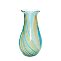 Hübsch Kaleido vaas blauw/geel