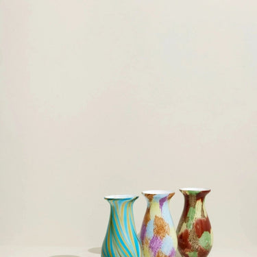 Kaleido vaas blauw/geel
