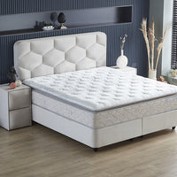 Opbergboxspring Dolcebedd Beige – 160x200 cm