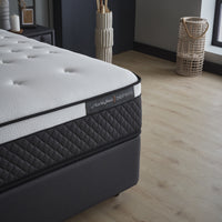 Opbergboxspring Chestybedd Antraciet – 90x200 cm