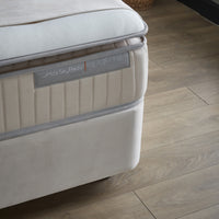 Opbergboxspring Birdybedd Beige – 90x200 cm