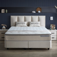 Opbergboxspring Birdybedd Beige – 140x200 cm