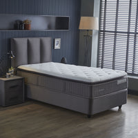 Opbergboxspring Birdybedd Antraciet – 90x200 cm