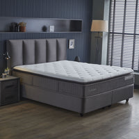 Opbergboxspring Birdybedd Antraciet – 140x200 cm
