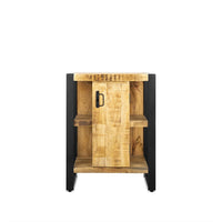 Badkamermeubel Bas mangohout zwart 60 cm - Mooier Thuis