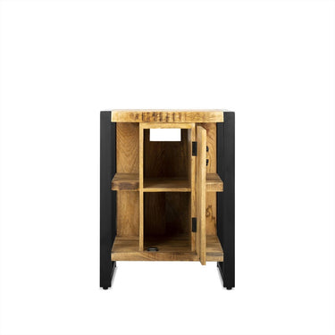 Badezimmermöbel Bas Mangoholz schwarz 60 cm