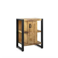 Benoa Badkamermeubel Bas mangohout zwart 60 cm - Mooier Thuis