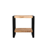 Bijzettafel Britt mangohout 60 cm - naturel en bruin - Mooier Thuis