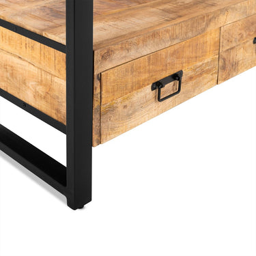TV-meubel Britt mangohout met staal 150 cm