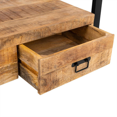 TV-meubel Britt mangohout met staal 150 cm