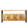 Dressoir Britt mangohout naturel 175 cm - naturel en bruin - Mooier Thuis