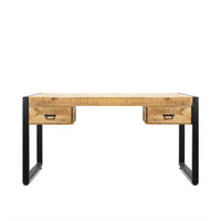 Bureau Britt mangohout 150 cm naturel - Mooier Thuis